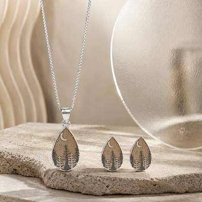 Lunar Woods Pendant Set