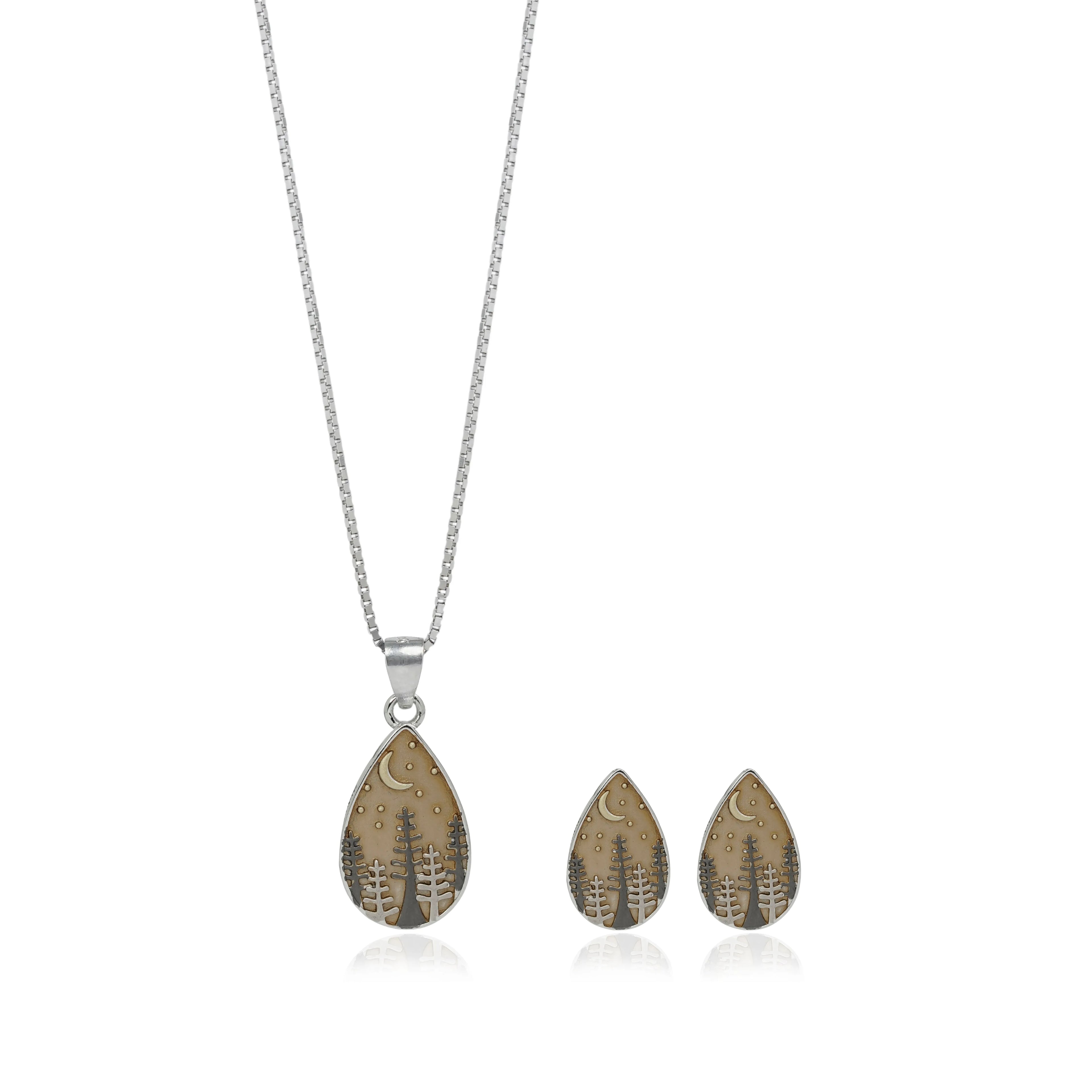Lunar Woods Pendant Set