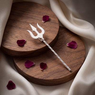 Pure Silver Trishul {Small}
