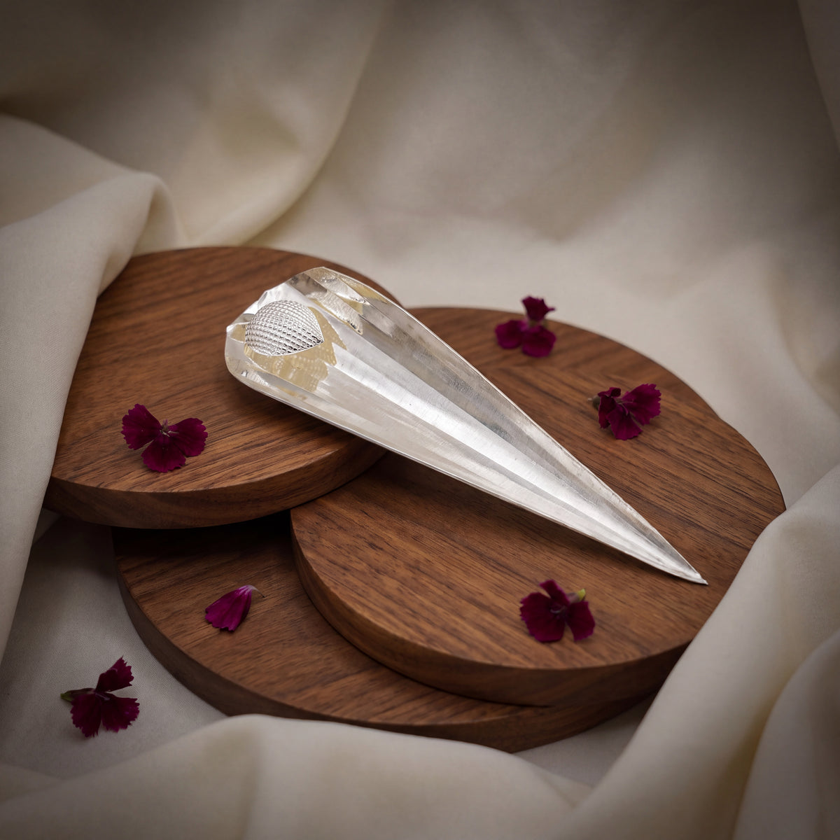 Pure Silver Kewada Paan {Large}