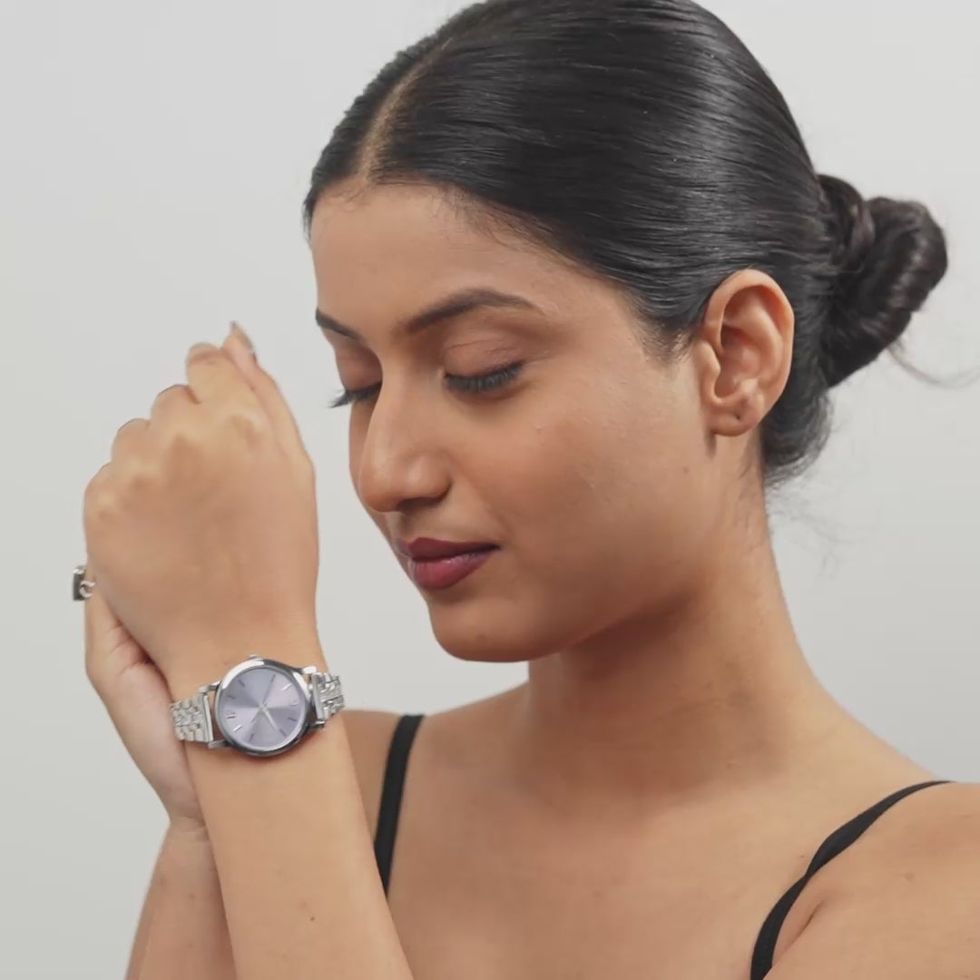 Rupvel Silver Watch