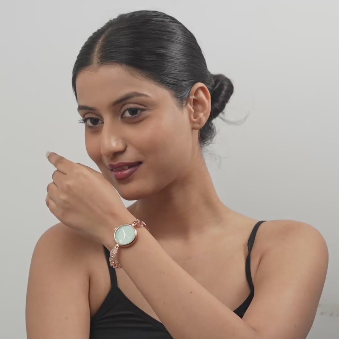 Dhruvi Silver Watch
